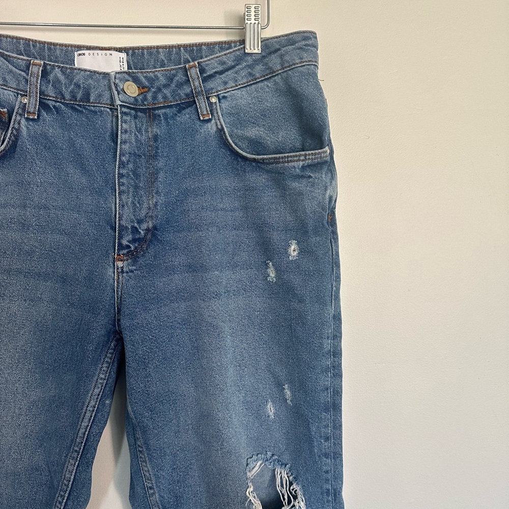 ASOS DESIGN Men’s Distressed Blue Jeans – W34 L32 – EUC‎ - Picture 3 of 7